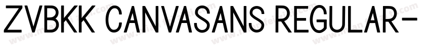 ZVBKK CanvaSans Regular字体转换